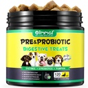Προβιοτικά για σκύλους Πειθαρχική υγεία, Digestive μαλακά μάσημα για σκύλους, προβιοτικά σκύλου και ανθεκτικά ένζυμα, 120 μάσημα σκύλου ωμέγα-3 & 6, βιταμίνη, βελτίωση της πέψης, ασυλία