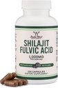 Shilajit Αγνά κάψουλες Ιμαλαΐων (20% Fulvic Acid Supplement) 1.000mg Αυθεντικό εκχύλισμα Shilajit ανά υπηρεσία, 120 Count (High in Trace Minerals, No Fillers) by Double Wood