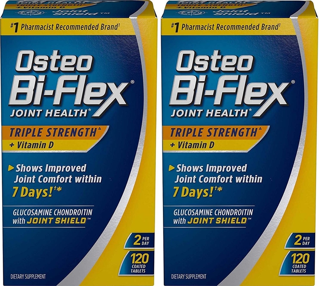 Osteo Bi- Flex Triple Strength w/ Vitamin D, 120 Επικαλυμμένα δισκία (πακέτο του 2)