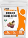BulkSupplements.com Βιολογική σκόνη Maca - Βιολογική σκόνη ρίζας Maca, Superfood Supplement - Χωρίς γλουτένη, 5g ανά σερβίρισμα, 1kg (2,2 lbs) (πακέτο των 1)