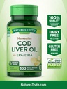 Norwegian Cod Liver Oil Dietary Supplement - 100 Softgels, Pack of 6