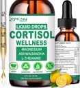 Cortisol Συμπληρώματα για γυναίκες & άνδρες, 16-σε-1 Cortisol Retuser Detox Manager w. Μαγνήσιο, Ksm-66 Ashwagandha, L-Θεανίνη, Rhodiola, Phosphatidylserine για κάτω Cortisol, Recess Mood, Focus Support