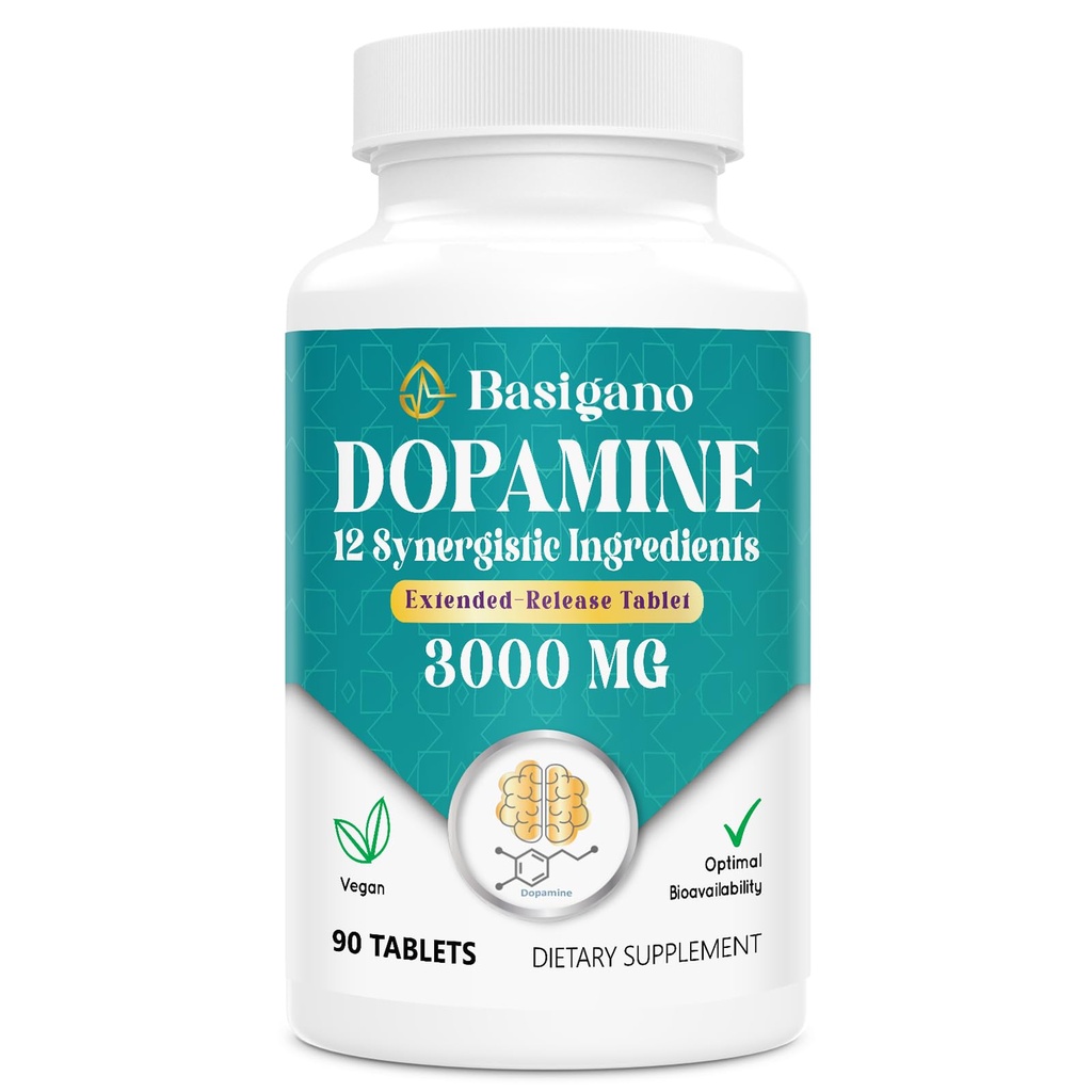 Natural Dopamine Supplement - 90 Tablets (Pack of 1)