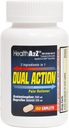 HealthA2Z® Dual Action Pain Relief | Acetaminophen 250mg & Ibuprofen (NSAID) 125mg | Contains Two Medicines | Relief from Headache, Fever & Backache (150 Caplets)
