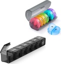 Sukuos 2 Pack Weekly Pill Organizer, Daily Pill Box 7 Day Pill Cases για βιταμίνες, ιχθυέλαια ή συμπληρώματα