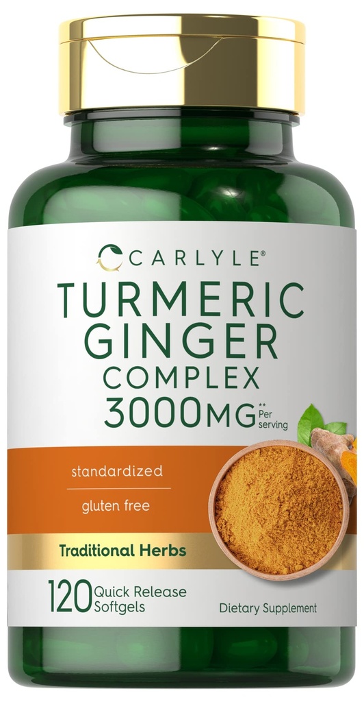 Carlyle Turmeric και Ginger Συμπλήρωμα 3000 mg 