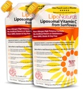 Lipo Naturals Liposomal Vitamin C 1000mg Liquid (2-Pack 60 Doses) - Natural Formula Immunity + Energy Support - Vegan, China-Free (15oz / 443ml ea.)