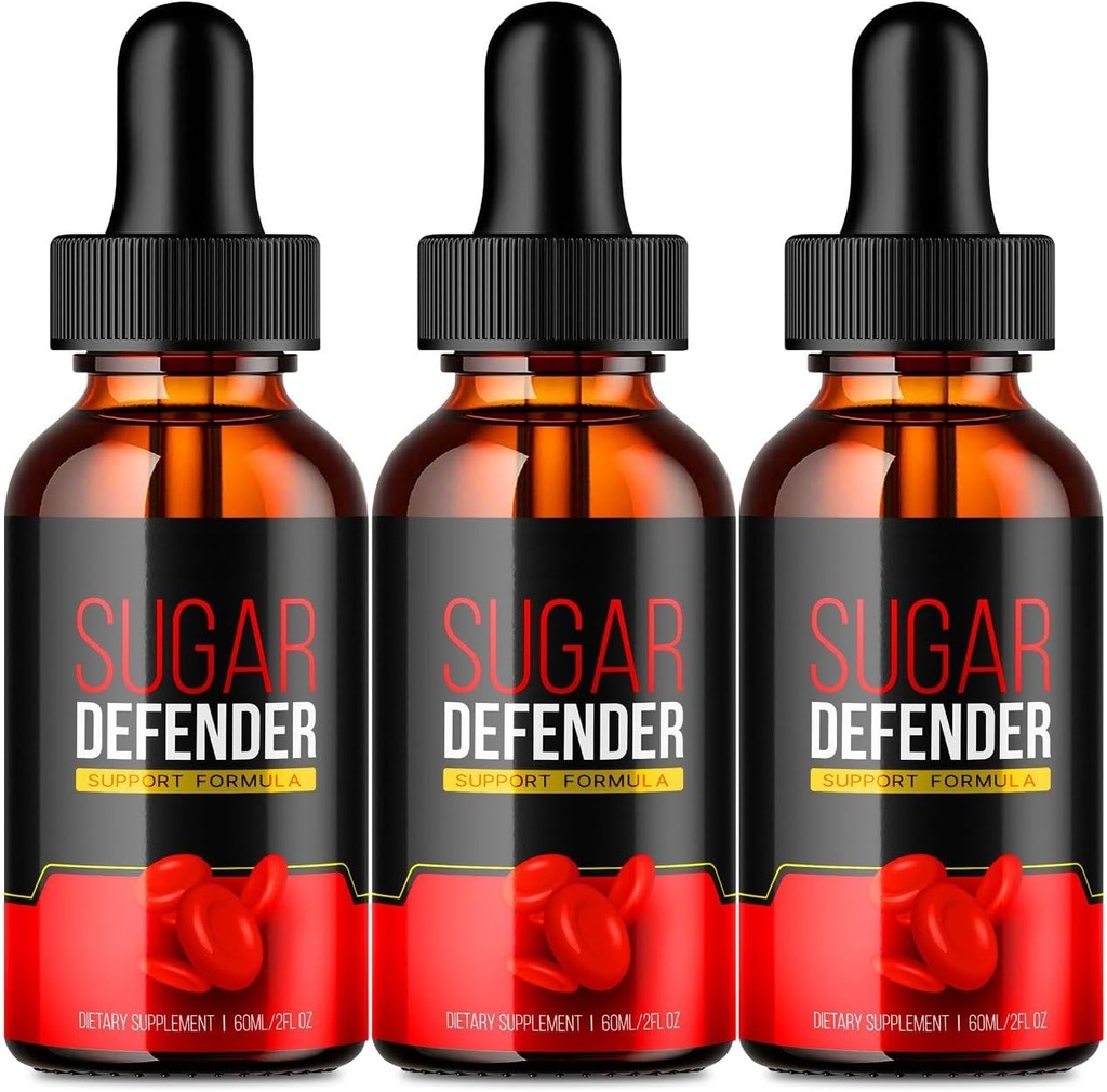 VIVE MD Sugar Defender Drops - Επίσημη Formula - Sugar Defender 24, Sugar Defender Liquid, Maximum Strength Sugar Defender Supplement with Hawthorn Berry Organic, Sugar Defender Reviews (3 Pack)
