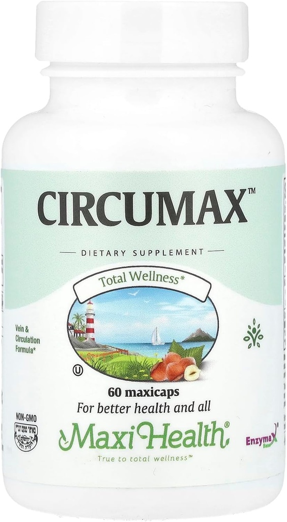 Maxi Health CircuMax Supplement - Υψηλή ισχύς - Vein και τη φόρμουλα κυκλοφορίας - 60 κάψουλες - Kosher