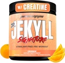 PROSUPPS Dr. Jekyll Signature Pre Workout Powder with Creatine - Stim-Free Preworkout Υποστηρίζει τον όγκο και την αντοχή των μυών - Caffeine-Free Γυμναστήριο & Fitness Συμπληρώματα (Orange, 30 Services)