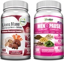 GreeNatr Energy Boost Plus Εμμηνόπαυση Υποστήριξη Bundle: Mushroom συμπλήρωμα μας παρέχει μια φυσική ενέργεια Boost, την προώθηση της παρατεταμένης ζωτικότητας + βότανο Εμμηνόπαυση Complex για Hot Flashes, Νυχτερινές Ιδρώσεις