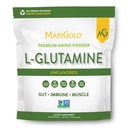 MariGold Pure Άγευστη L-Glutamine σκόνη - Υγιεινή κόγχη, ανοσοποιητικό, και μυϊκή υποστήριξη, μη ΓΤΟ, Χωρίς γλουτένη, χωρίς σόγια και αλλεργιογόνο (5g / 5000mg ανά υπηρεσία)