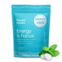 NeuroGum Energy Caffeine Mints (180 κομμάτια) - Ζάχαρη χωρίς L-theanine + Φυσική καφεΐνη + Βιταμίνη B12 & B6 - Nootropic Energy & Focus Supplement for Women & Men - Keto & Vegan, Peppermint Flavor