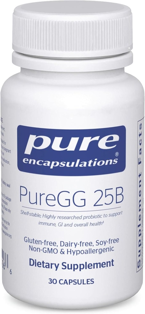 Pure Encapsulations PureGG 25B | Promotes GI and Immune Health Across All Ages | 60 Capsules
