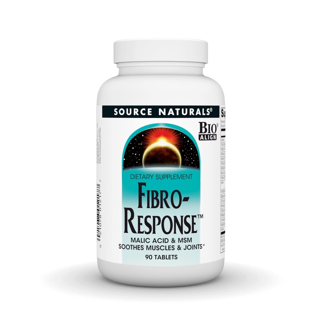 Source Naturals Fibro-Response Bio-Aligned Malic Acid & MSM, 90 Tablets