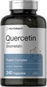 Horbäach Quercetin with Bromelain Supplement | 240 Capsules | Non-GMO and Gluten Free