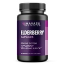 Sambucus Black Elderberry Κάψουλες - συμπλήρωμα υποστήριξης ανοσοποιητικών για ενήλικες - 400mg εκχύλισμα ανά υπηρεσία για τη συνολική ευεξία - χορτοφαγικά-Φιλικά, μη-GMO, Unflavored - 60 Count, 2 Μήνες προσφοράς