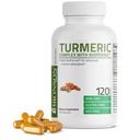 Bronson Turmeric Κουρκουμίνη με BioPerine - Υψηλής ισχύος Premium Κοινή Υποστήριξη με 95% Standardized Κουρκουμινοειδή - Μη ΓΤΟ Κάψουλες με Μαύρο Πιπέρι - 120 Count