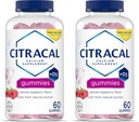 CITRACAL Συμπληρώματα ασβεστίου Gummies, Μασώμενο ασβέστιο με βιταμίνη D3, Υποστηρίζει την υγεία των οστών, Μάσημα ασβεστίου για ηλικίες 12+, Φυσικό άρωμα σμέουρων, 60 Count (πακέτο του 2)