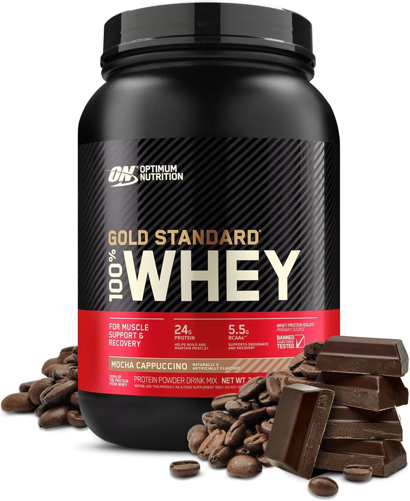 ΠΡΟΤΥΠΟ ΧΡΥΣΟ ΔΙΑΤΡΟΦΗΣ OPTIMUM 100% Whey Protein Powder, Mocha Cappuccino, 2 Λίρες