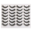 Ψεύτικες βλεφαρίδες False Eyes Cat Eyes Wispy Natural Faux Mink Lashes 14 Ζευγάρια Pack Ελαφρύς όγκος Fake Eye Lashes Multipack