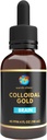 Earth Clinic ® Collidal Gold - 4 oz Σταγονόμετρο μπουκάλι, 40 PPM Διπλή ισχύς, καθαρό χρυσό νανοσωματίδια - Ενισχυμένη Εγκεφαλική Υγεία & Γνωστική Υποστήριξη