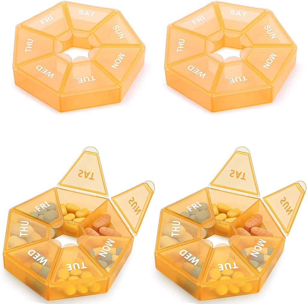 Εβδομαδιαία Hill Organizer Μεγάλη 7 ημέρα Hill Box Organizer Καθημερινή περίπτωση ιατρικής για τη βιταμίνη ψάρια χάπια Συμπληρώματα Αρθρίτιδα Φιλική