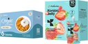Hethstia Konjac Jelly Φράουλα Γεύση με κολλαγόνο Πεπτίδες 10 συσκευασίες και Konjac Ρύζι Χωρίς Γλουτένη 12 συσκευασίες Χαμηλή θερμίδα, Κέτο, Χωρίς ζάχαρη, Υγιεινή τροφή