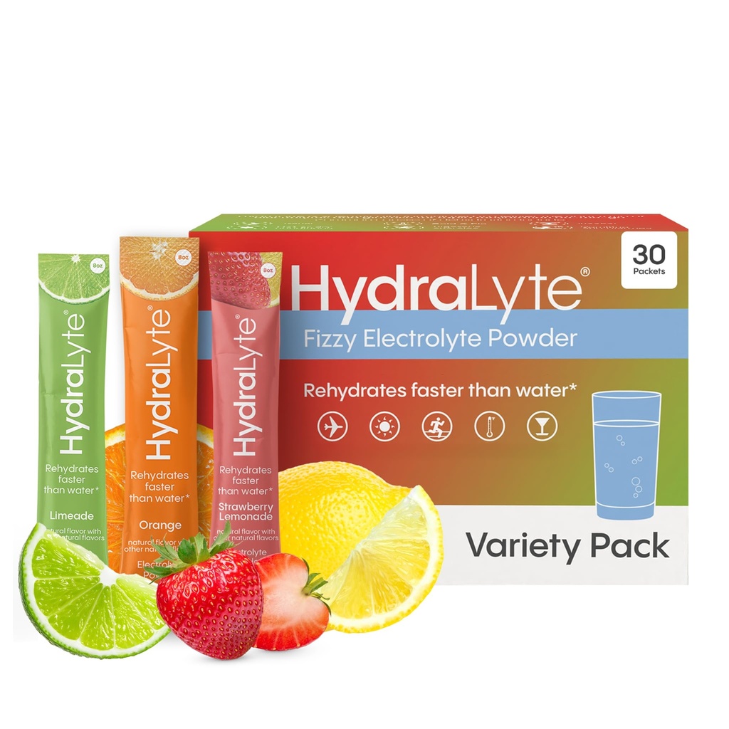 Hydralyte Low Sugar Rapid Rehydration - Ελαφρώς sparkling Ηλεκτρολυτικά Powder Packets, 8 oz Σερβίρετε 