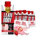 Labrada Lean Body Ready-to-drink Πρωτεΐνη φράουλας Shake, 40g Πρωτεΐνη, Μείγμα ορού γάλακτος, 0 Ζάχαρη, Χωρίς γλουτένη, 22 Βιταμίνες & Ορυκτά, 17 Ουγγιά (Ανακυκλώσιμο Κουτί & Λικέρ - Συσκευασία των 12) LABRADA