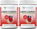Cardio Complete - Heart Health Support Powder Supplement - 3-in-1 Nitric Oxide Booster with 5,000 L-Arginine, 1,000mg L-Citrulline, and Hawthorn Berry, 2 Pack