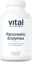 Vital Nutrients Pancreatic Enzymes 1000mg (Full Strength) | Pancreatin Digestion Supplement with Protease, Amylase & Lipase | Digestive Enzymes | Gluten, Dairy, and Soy Free | 180 Capsules