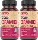 DEVA Vegan Βιταμίνες Αποκατάσταση του δέρματος Ceramide συμπληρώματα δισκία, 60 Count, (πακέτο του 2)