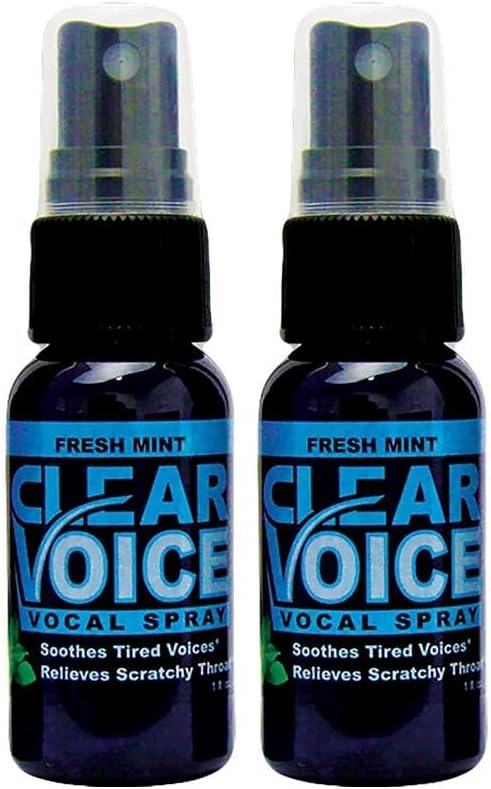 Σαφής φωνής Σπρέι στο στόμα Ψεκασμός Singing Ease Clarity Καταπραϋντικό Dampener Moisturizer Relief Φωνητική θεραπεία ενίσχυση Eze Reducer, Made in USA, Fresh Mint Flavor (2 Pack)