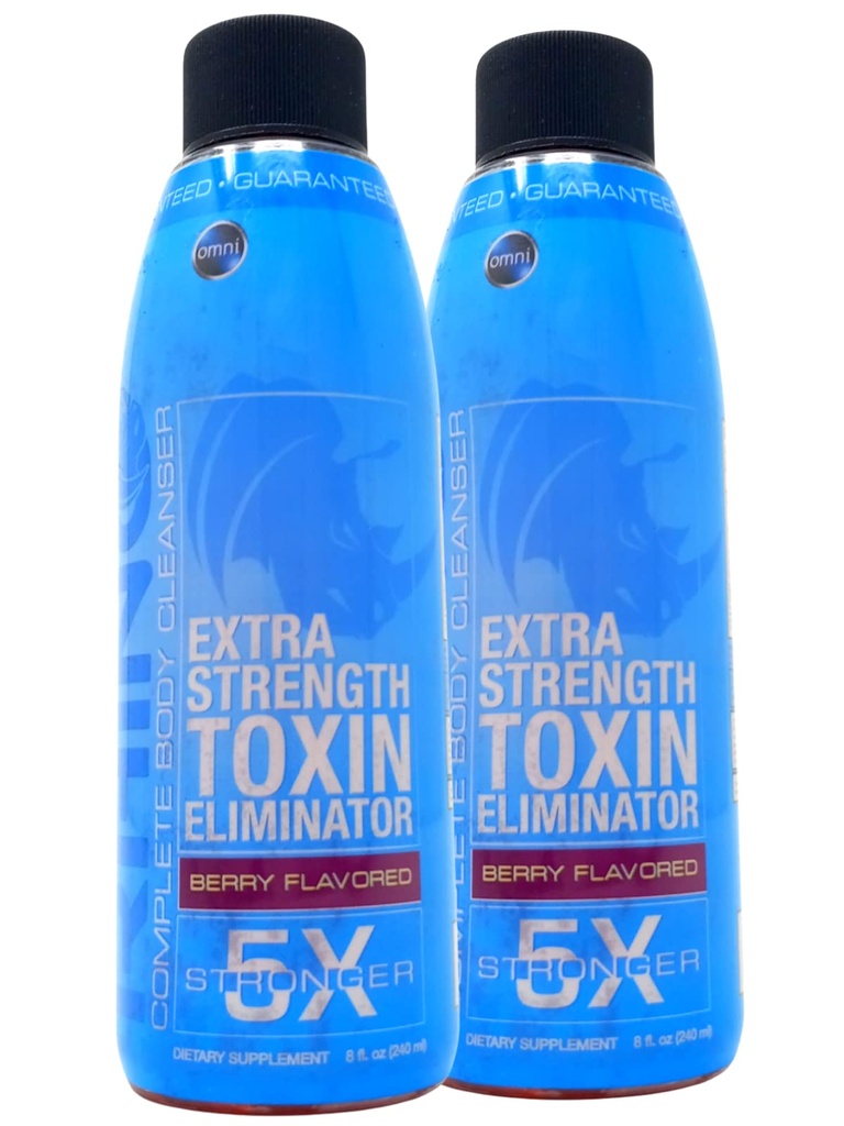 Wellgenix Omni Rhino Detox Drink - Εξολοθρευτής τοξίνης - Ίδια μέρα καθαρισμού υγρού - Punch φρούτων - 8 fl oz (πακέτο του 1)