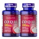Puritan's Pride Coenzyme CoQ10 100mg, Συμπλήρωμα διατροφής για την υγεία της καρδιάς, την πίεση του αίματος, την υγεία των στοματικών ούλων και την υγιή γήρανση Υποστήριξη, 240 Softgels ταχείας απελευθέρωσης, 2-Pack
