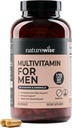 NatureWise Multivitamin for Men - Καθημερινή Ανδρική Υποστήριξη - Ορυκτά & Βότανα για Ενέργεια, Απόδοση, Ανοσία - με Βιταμίνη A, C, D, B-Complex - Χωρίς σόγια & Γλουτένη, Μη ΓΤΟ - 240 Κάψουλες[6-Month Supply]