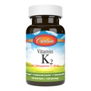 Carlson - Βιταμίνη K2 MK-7 (Μενακινόνη), 90 mcg, Οστική Υποστήριξη, Βιοδιαθεσιμότητα ασβεστίου, K2 Βιταμίνη, Βιταμίνη K-2, 120 Softgels