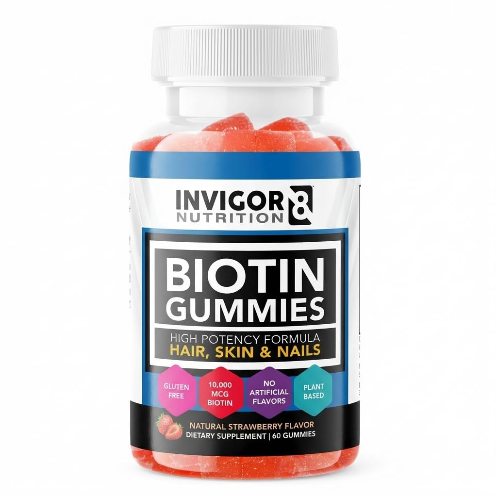 INVIGOR8 Biotin Gummies 10000mcg 