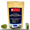 Ocean's Balance Daily Detox Smoothie Powder με Cilantro, Blueberry, Spirulina, Dulse Seaweed & Barley Grass Juice Powder — Εύκολα Digested Smoothie Mix για Detox Cleanse (4 oz - 1 Pack)