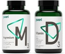 Puori Βιταμίνη D3 και το συμπλήρωμα ψευδάργυρου μαγνήσιο για υγιή λειτουργία μυών, την υγεία των οστών, την ανοσοποιητική υποστήριξη και την πρόσληψη ασβεστίου - μη-ΓΤΟ και χωρίς γλουτένη