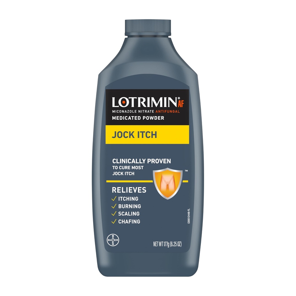 Lotrimin Αντιμυκητιασική Jock Itch Φάρμακη σκόνη με Miconazole Nitrate, Jock Itch Θεραπεία για άνδρες, γυναίκες, και παιδιά πάνω από την ηλικία των 2, 6,25 oz μπουκάλι