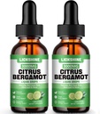 2 Pack 3000mg Citrus Bergamot Liquid Drops - High Absorption - Cholesterol Lowering Supplement for Immune Support Anti-Aging, Hight Cholesterol - Soursop Bitters Liquid, 4 Fl Oz