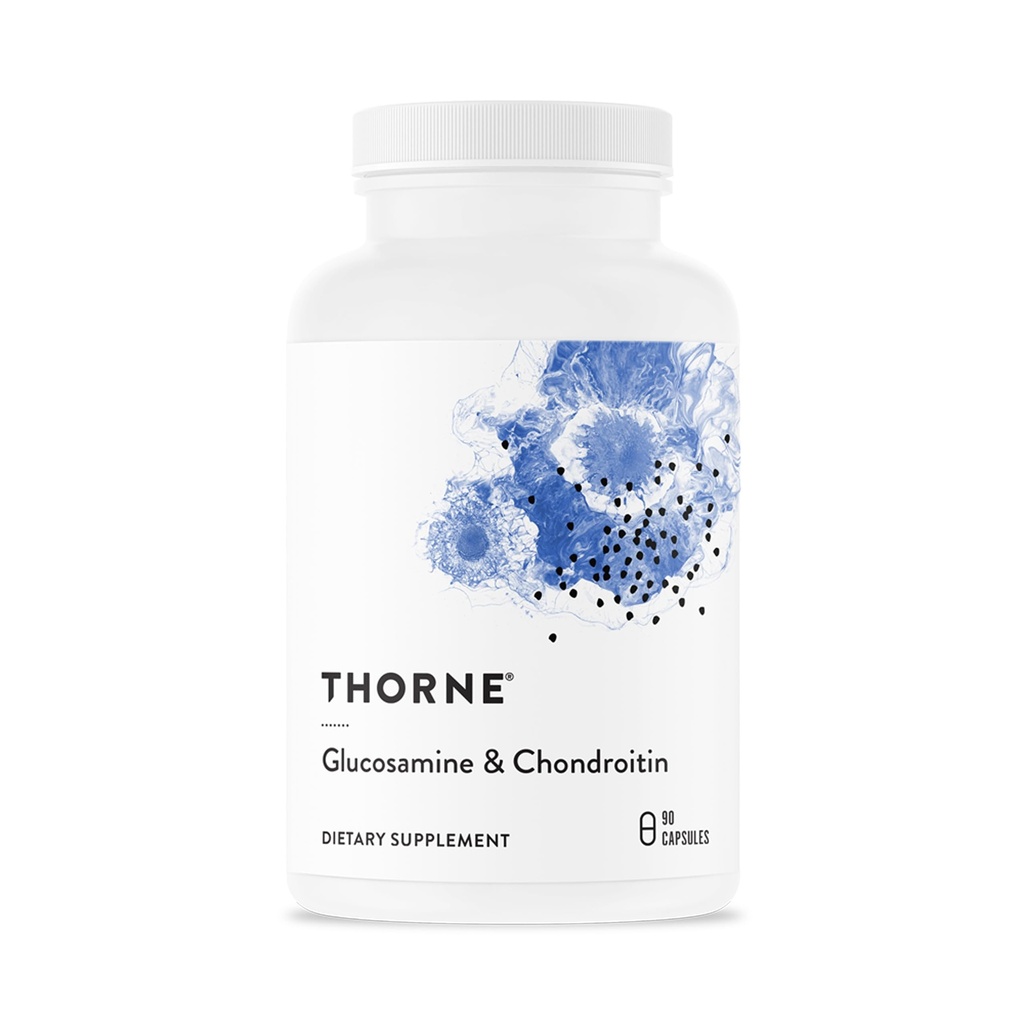 THORNE - Γλυκοζαμίνη & χονδροϊτίνη - Υποστήριξη για τη διατήρηση της υγιεινής κοινής λειτουργίας και κινητικότητας * - 90 κάψουλες