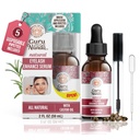 GuruNanda Natural Castor Oil Eyelash Enhance Serum with Rosemary Oil - Βούρτσα Applicator & 5 Πιπέττες, Βοηθά τη φυσική ανάπτυξη των μαλλιών για τα μάτια & γένια, 2 Fl Oz