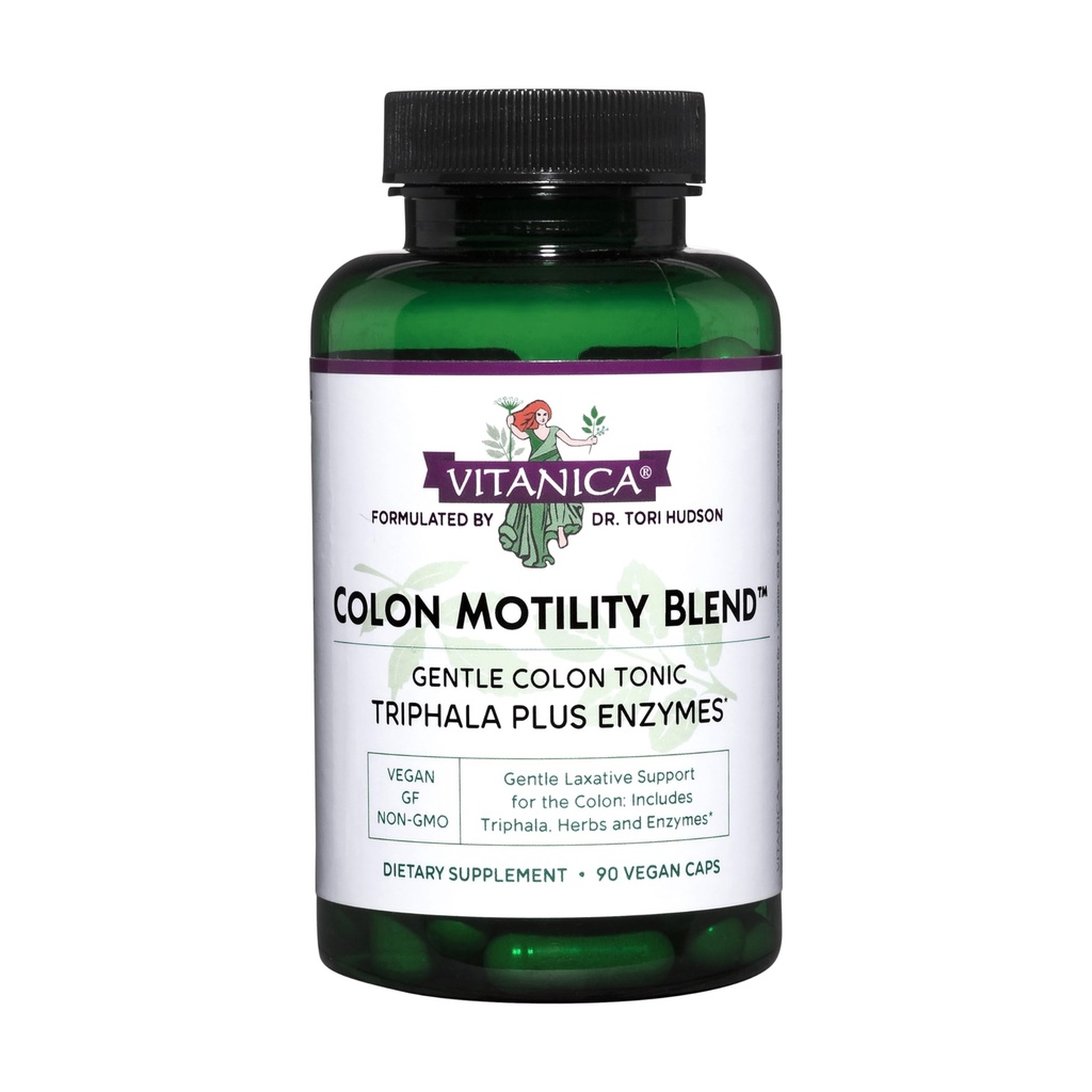 Vitanica Colon Motility Blend, Colon Υποστήριξη, Vegan, 90 κάψουλες