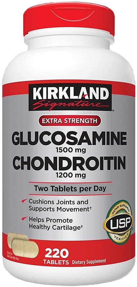 Kirkland Signature Glucosamine & Chondroitin, 220 Tablets (4 Pack)