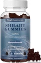 Shilajit Gummies with Ashwagandha and Chaga for Men & Women - Shilajit Supplement with Trace Minerals & Fulvic Acid for Energy and Immunity Support, 60 Gummies