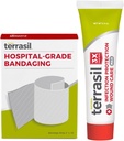 Terrasil Wound Care First Aid Kit: Medical Bandage & Wound Healing Aintment, Protection Protection for Bed Sores, Pressure Sores, Ulcers, Blisters, Cuts. Dermatologist-Tested (0.5oz, 2"x18" Bandage)