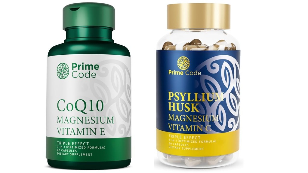 Πρωτότυπος CoQ10 250mg με Γλυκινικό μαγνήσιο και Βιταμίνη Ε, Καψάκια Ψυλλίου με Κιτρικό μαγνήσιο και Βιταμίνη C